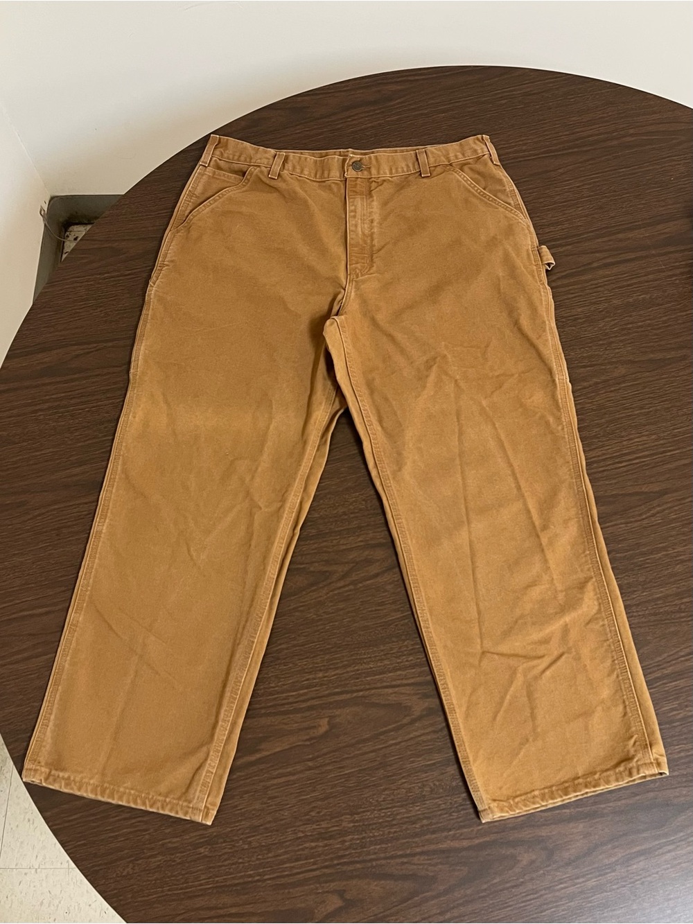 Carhartt B11 BRN Men's 40x30 Original Dungaree Fit Brown Duck Canvas Work Pants